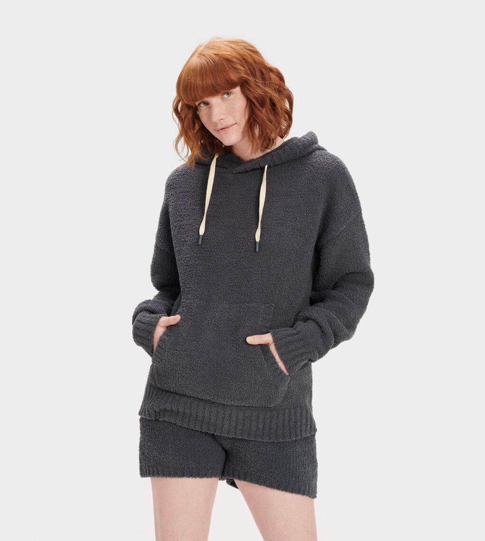 Ugg Asala - Womens Hoodie - Obsidian - NZ (5613NOCVZ)